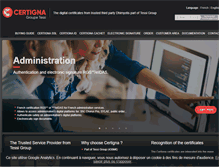 Tablet Screenshot of certigna.fr